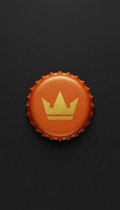 Riff orange crown cap