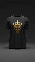 Flash gold monogram tee